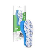 BRAUS Стельки ACTIFRESH( латекса с хлопковой тканью+ антибактериальная пропитка БЕЗРАЗМЕРНЫЕ