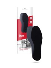 Стельки зимние POLAR BLACK(теплоизолирующая флисовая ткань +латекс с активированным углем) БЕЗРАЗМЕРНЫЕ