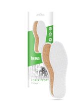 BRAUS Стельки KOREK FROTTE (махровая хлопковая ткань"Фротте"+ натуральная пробка) БЕЗРАЗМЕРНЫЕ