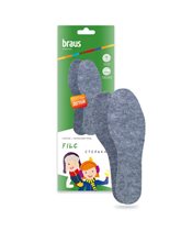 BRAUS Стельки осенне-зимние детские FILC COMFORT KIDS( теплый войлок) БЕЗРАЗМЕРНЫЕ р.19-35